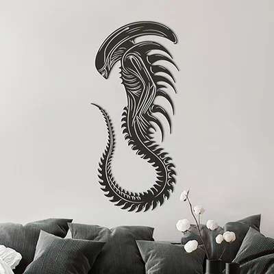 Mô hình trang trí tường Xenomorph - Tác phẩm nghệ thuật 3D ấn tượng