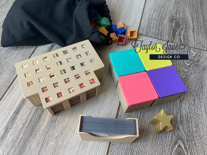 Insert/Organizer cho Cities Board Game (Cities Board Game Insert) - Image 1