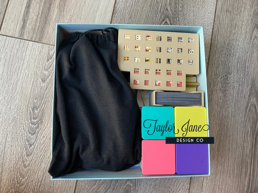 Insert/Organizer cho Cities Board Game (Cities Board Game Insert) - Image 6