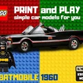 Mô hình xe LEGO Batmobile 1960 in 3D độc đáo - Thumbnail 1