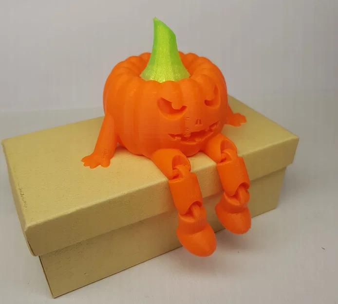 Mô hình bí ngô cử động (Articulated Pumpkin) in 3D trang trí Halloween - Image 2
