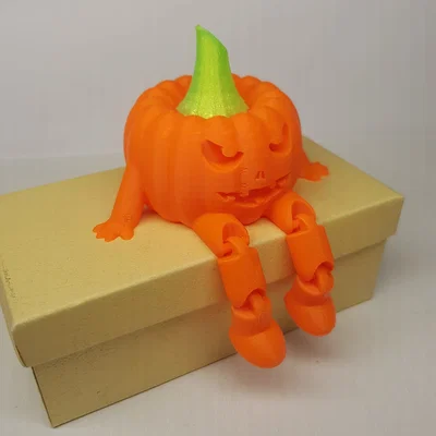 Mô hình bí ngô cử động (Articulated Pumpkin) in 3D trang trí Halloween