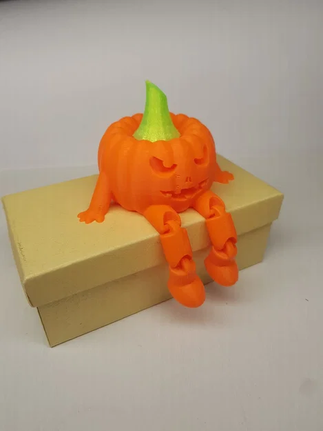Mô hình bí ngô cử động (Articulated Pumpkin) in 3D trang trí Halloween - Image 3