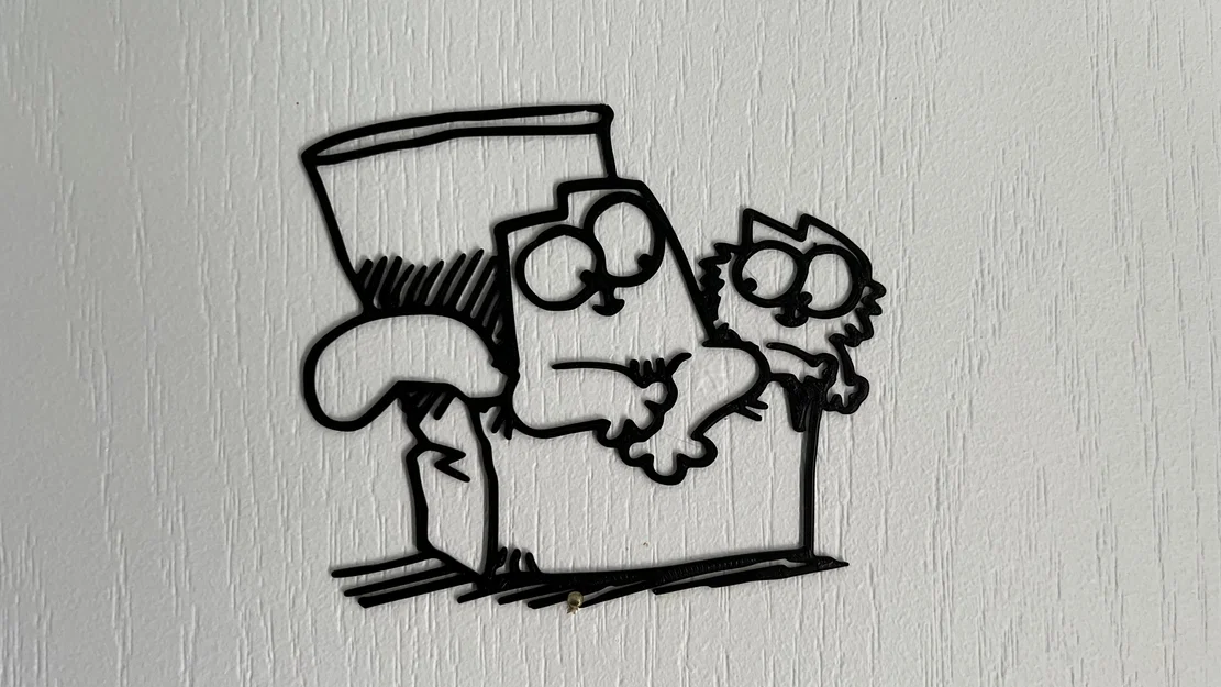 Mô hình trang trí tường Simon's Cat dễ thương cho người yêu mèo - Image 1