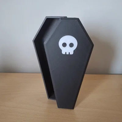 Mô hình hộp đựng đồ hình quan tài Halloween in 3D cực chất