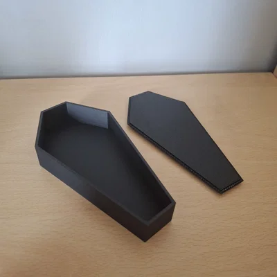 Mô hình hộp đựng đồ hình quan tài Halloween in 3D cực chất