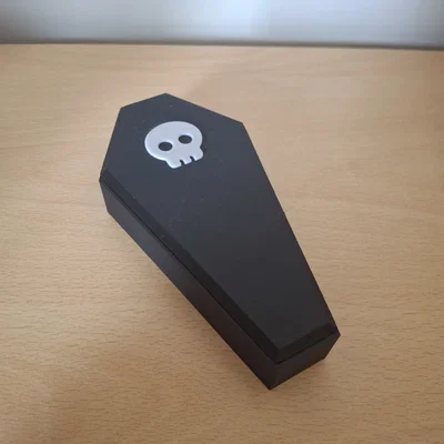 Mô hình hộp đựng đồ hình quan tài Halloween in 3D cực chất