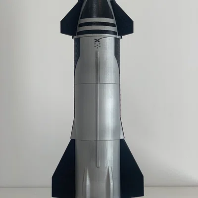 Starship SpaceX (tỷ lệ 1/100, cao 50cm) – bản đang hoàn thiện