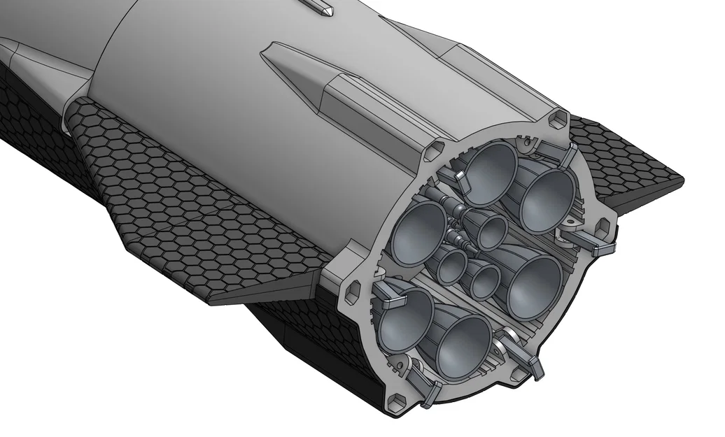 Starship SpaceX (tỷ lệ 1/100, cao 50cm) – bản đang hoàn thiện - Image 8
