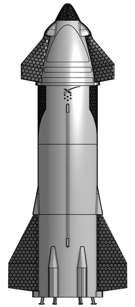 Starship SpaceX (tỷ lệ 1/100, cao 50cm) – bản đang hoàn thiện - Image 9