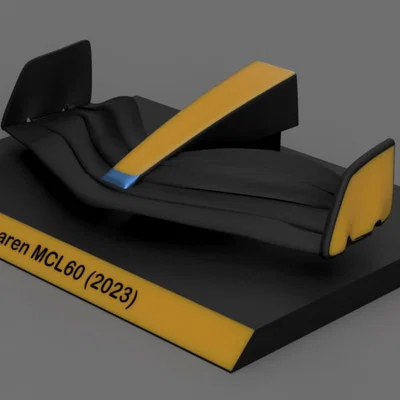 Mô hình cánh trước xe F1 McLaren MCL60 (2023) - File in 3D chi tiết