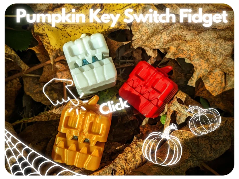 Đồ chơi fidget Pumpkin dùng Key Switch - Image 1