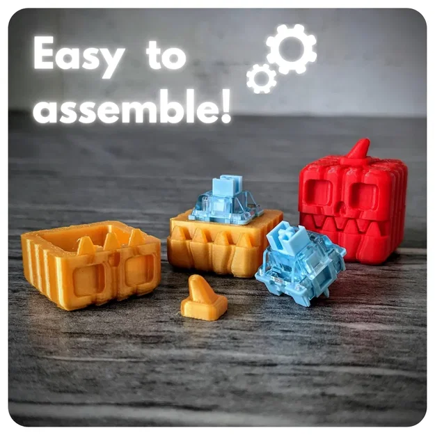 Đồ chơi fidget Pumpkin dùng Key Switch - Image 3