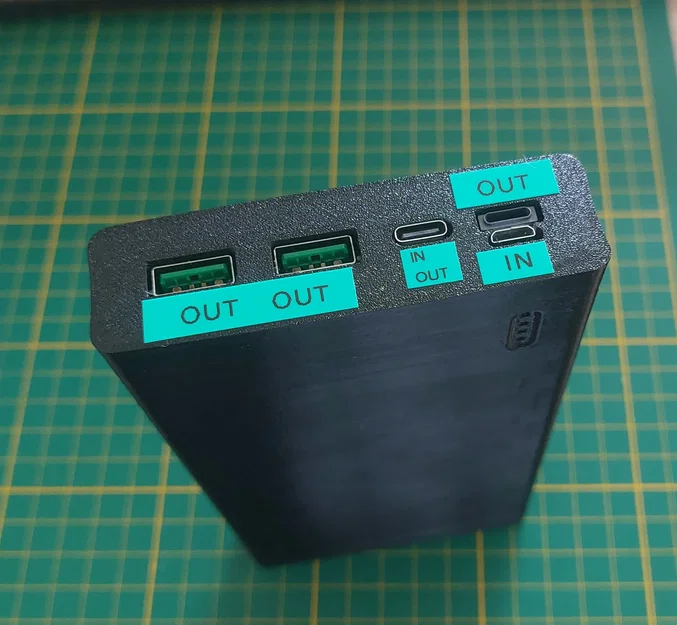 Vỏ sạc dự phòng DIY cho pin Li-po hình chữ nhật (Powerbank case) - Image 1