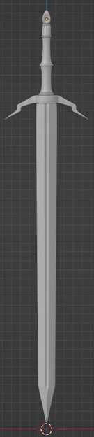 Mô hình thanh kiếm phong cách trung cổ (Medieval Sword) file STL - Image 1