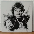 Mô hình 3D Hueforge Han Solo - Tượng chân dung Star Wars chất lượng cao - Thumbnail 1