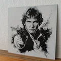 Mô hình 3D Hueforge Han Solo - Tượng chân dung Star Wars chất lượng cao - Thumbnail 2