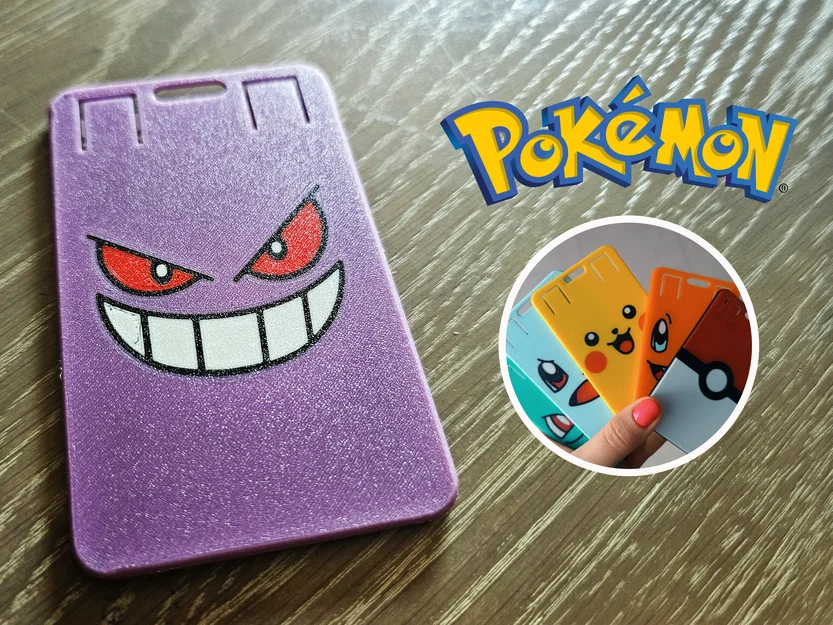 Kẹp thẻ ID/badge Gengar Pokémon - Image 1