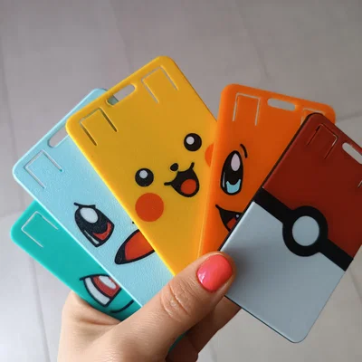 Khay đựng thẻ ID/badge Pokémon (chuẩn CR80 86×54 mm)
