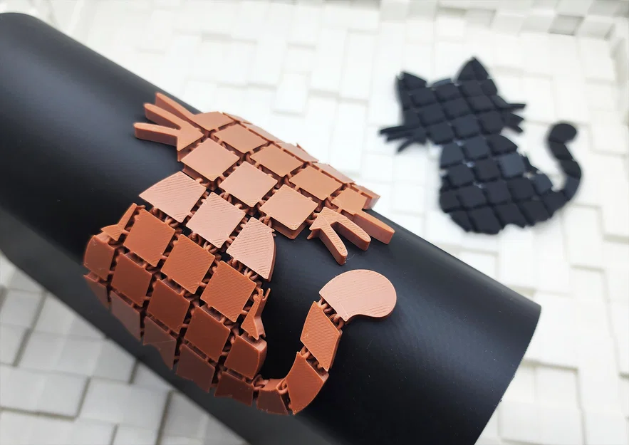 Mèo - Vải Halloween Dẻo (Print-in-Place) - Image 2