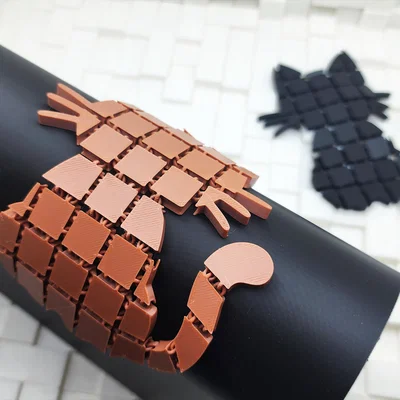 Mèo - Vải Halloween Dẻo (Print-in-Place)