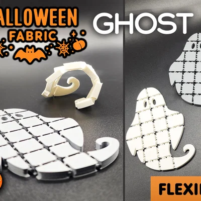 Ma - Vải Halloween dẻo (print-in-place) | Ghost - Flexible Halloween Fabrics