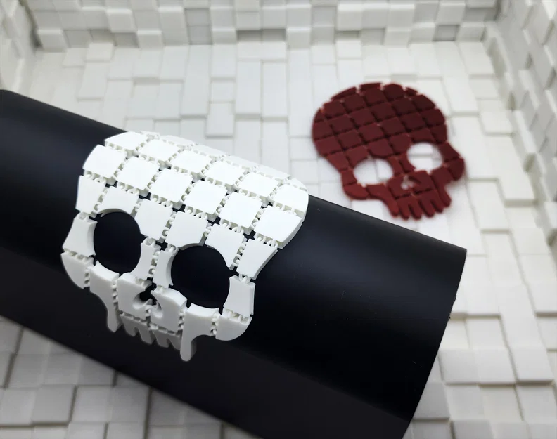 Skull - Flexible Halloween Fabrics (Vải dẻo Halloween dạng print-in-place) - Image 2