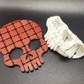 Skull - Flexible Halloween Fabrics (Vải dẻo Halloween dạng print-in-place) - Thumbnail 4