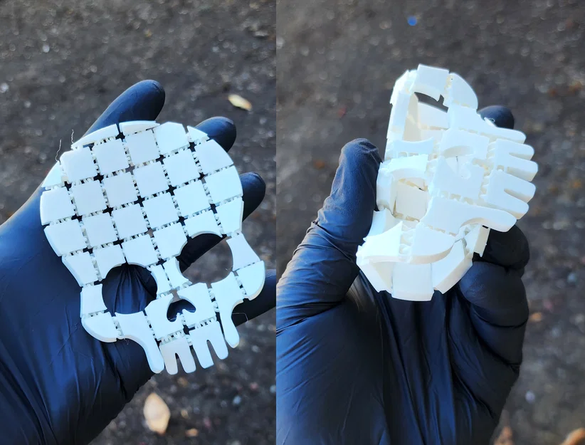 Skull - Flexible Halloween Fabrics (Vải dẻo Halloween dạng print-in-place) - Image 6