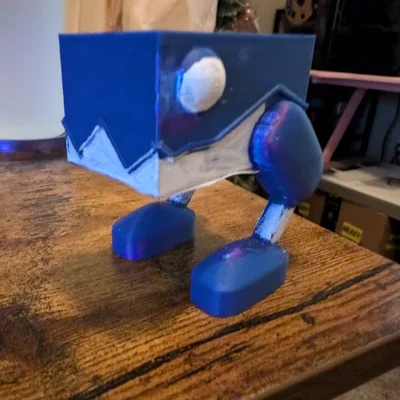 Mô hình chú Robot Geometry Dash 3D cực chất để bàn