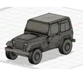 Mô hình xe Jeep Wrangler 1989 cổ điển - File in 3D chi tiết - Thumbnail 1