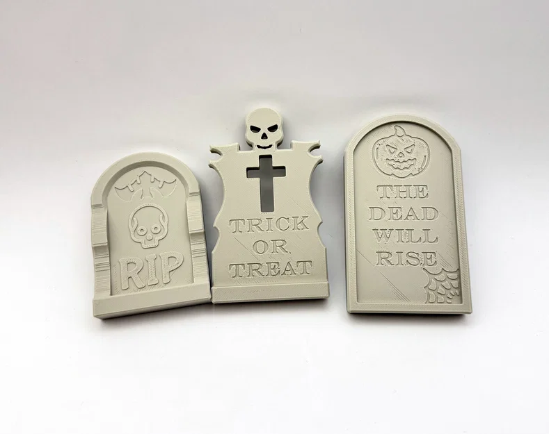 Bộ sưu tập 3 mẫu bia mộ trang trí Halloween 3D độc đáo - Image 1