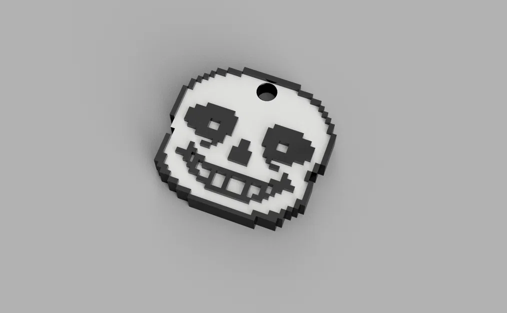 Móc khóa Sans từ game Undertale - Mô hình in 3D cực chất - Image 1