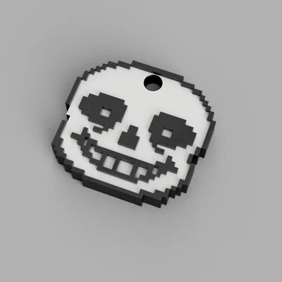 Móc khóa Sans từ game Undertale - Mô hình in 3D cực chất