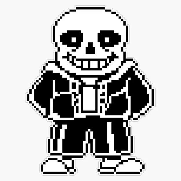 Móc khóa Sans từ game Undertale - Mô hình in 3D cực chất - Image 2