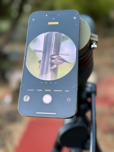 Bộ chuyển đổi điện thoại từ tính tùy chỉnh cho ống nhòm (Digiscoping) - Image 1