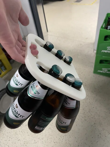 Beer holder V2 - Tay xách 6 chai dạng print in place - Image 2