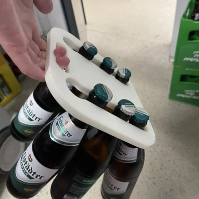 Beer holder V2 - Tay xách 6 chai dạng print in place