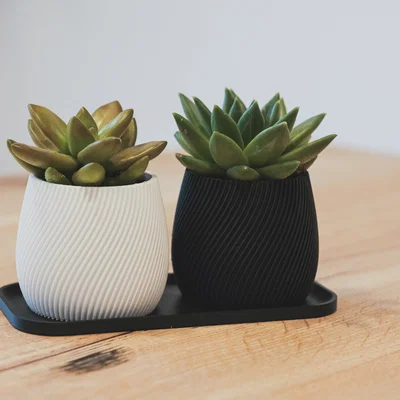Chậu trồng cây xoắn ốc hiện đại (Modern Spiral Planter)