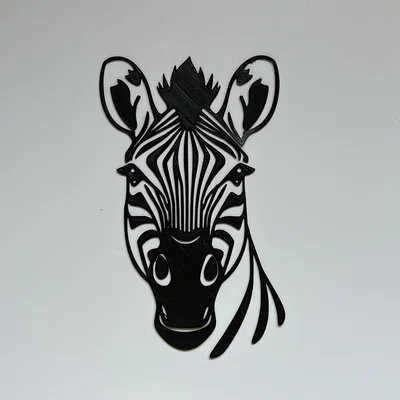 Mẫu tranh treo tường 3D hình ngựa vằn Zebra Wall Art đẹp mắt