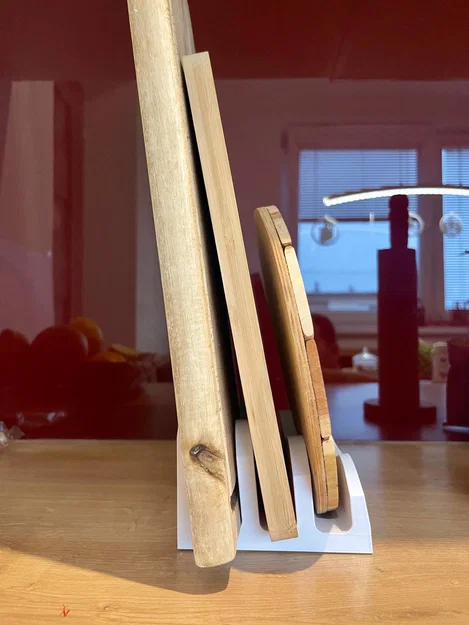 Khay để thớt nhà bếp 3 ngăn chống lật - In 3D tiện dụng - Image 3