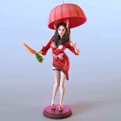Mô hình 3D nhân vật Bunny Girl Lia đáng yêu