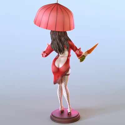 Mô hình 3D nhân vật Bunny Girl Lia đáng yêu