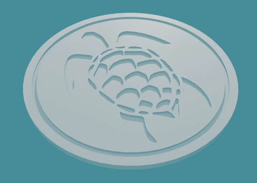 Miếng lót ly in 3D hình rùa độc đáo cho phòng khách - Image 1