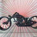 Mô hình nghệ thuật đan dây hình mô tô cá tính (String Art Custom) - Thumbnail 2