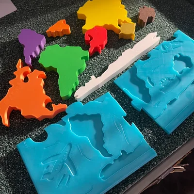 Bản đồ Thế giới - puzzle lắp miếng cho bé 5