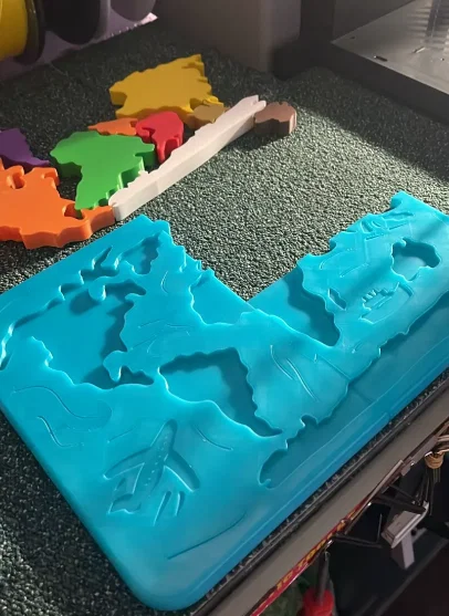 Bản đồ Thế giới - puzzle lắp miếng cho bé - Image 6