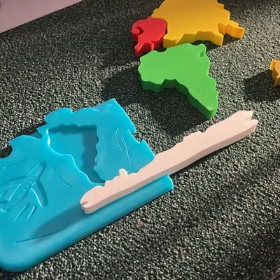 Bản đồ Thế giới - puzzle lắp miếng cho bé 7