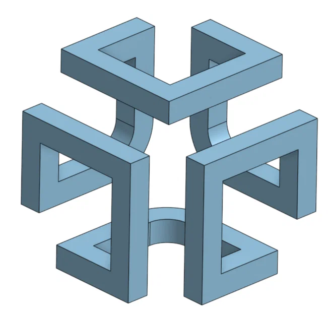 Mô hình Cube hình học trang trí in 3D cực chất - Image 1