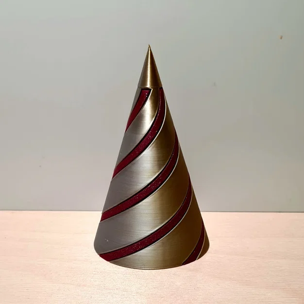 Mô hình cây thông Noel xoắn ốc 3D độc đáo trang trí Giáng sinh - Image 1